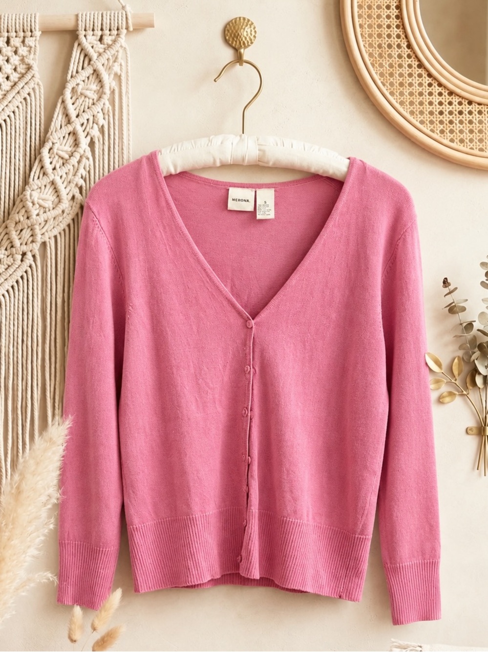 Vintage Y2K Merona Pink Cardigan